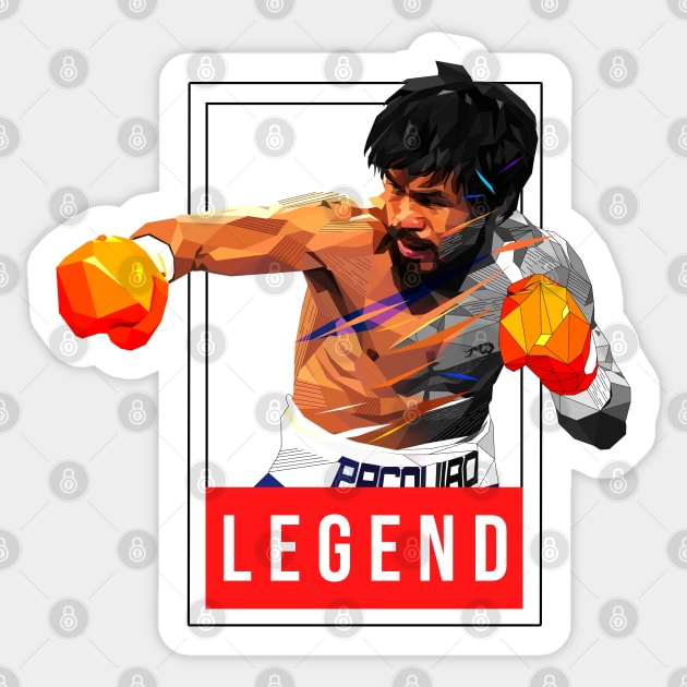 Manny Pacquiao Low Poly Sticker by pxl_g